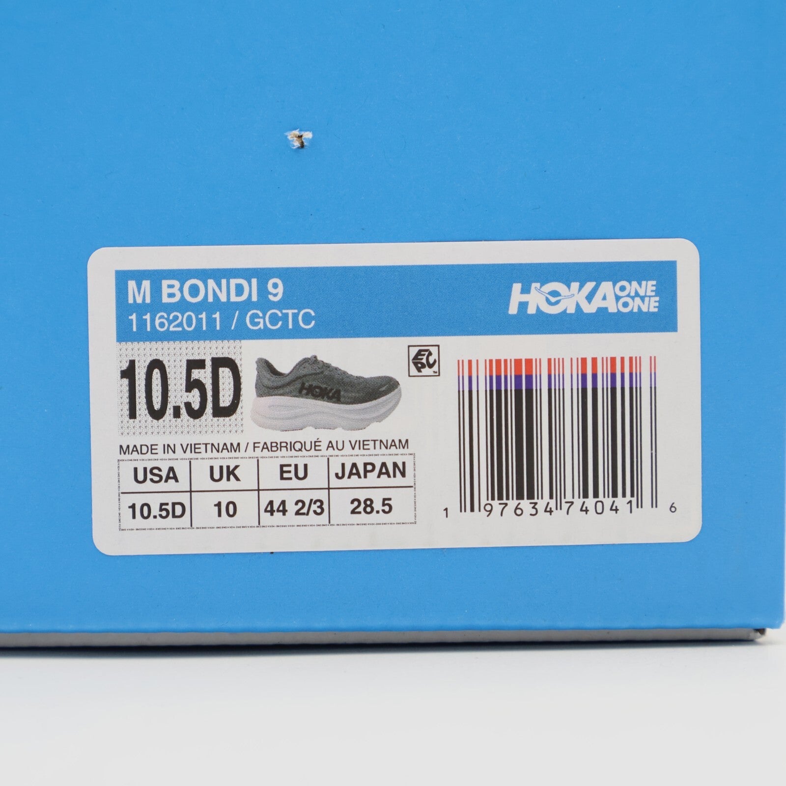 1162011-GCTC HOKA BONDI 9 GALACTIC GREY STELLAR GREY (Men's)