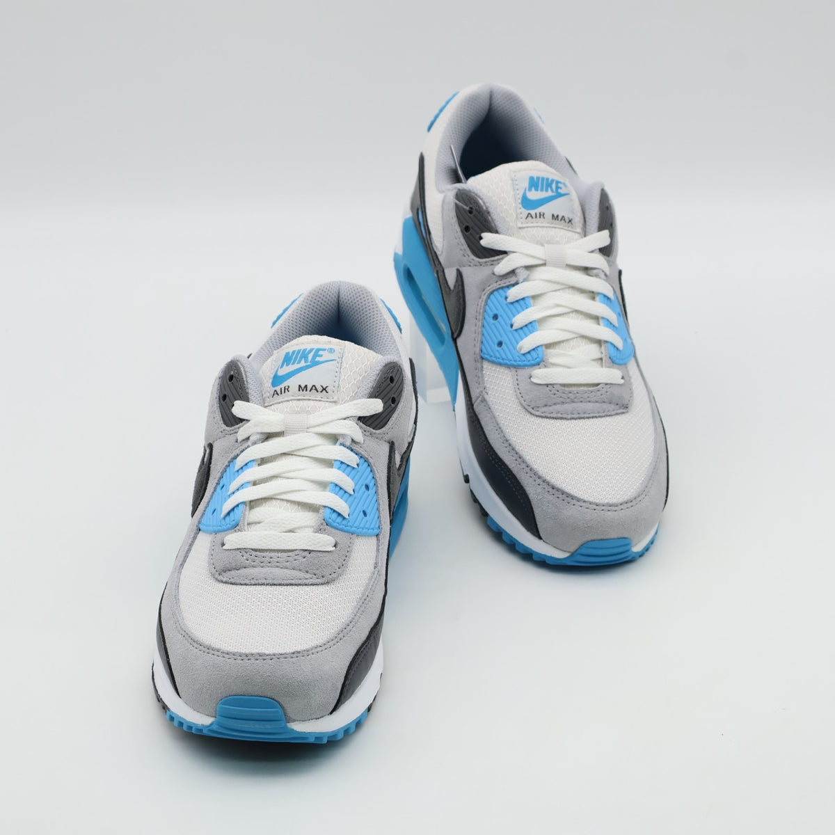 DM0029-019 Nike Air Max 90 Platinum Tint Blue Lightning Wolf Grey (Men's)