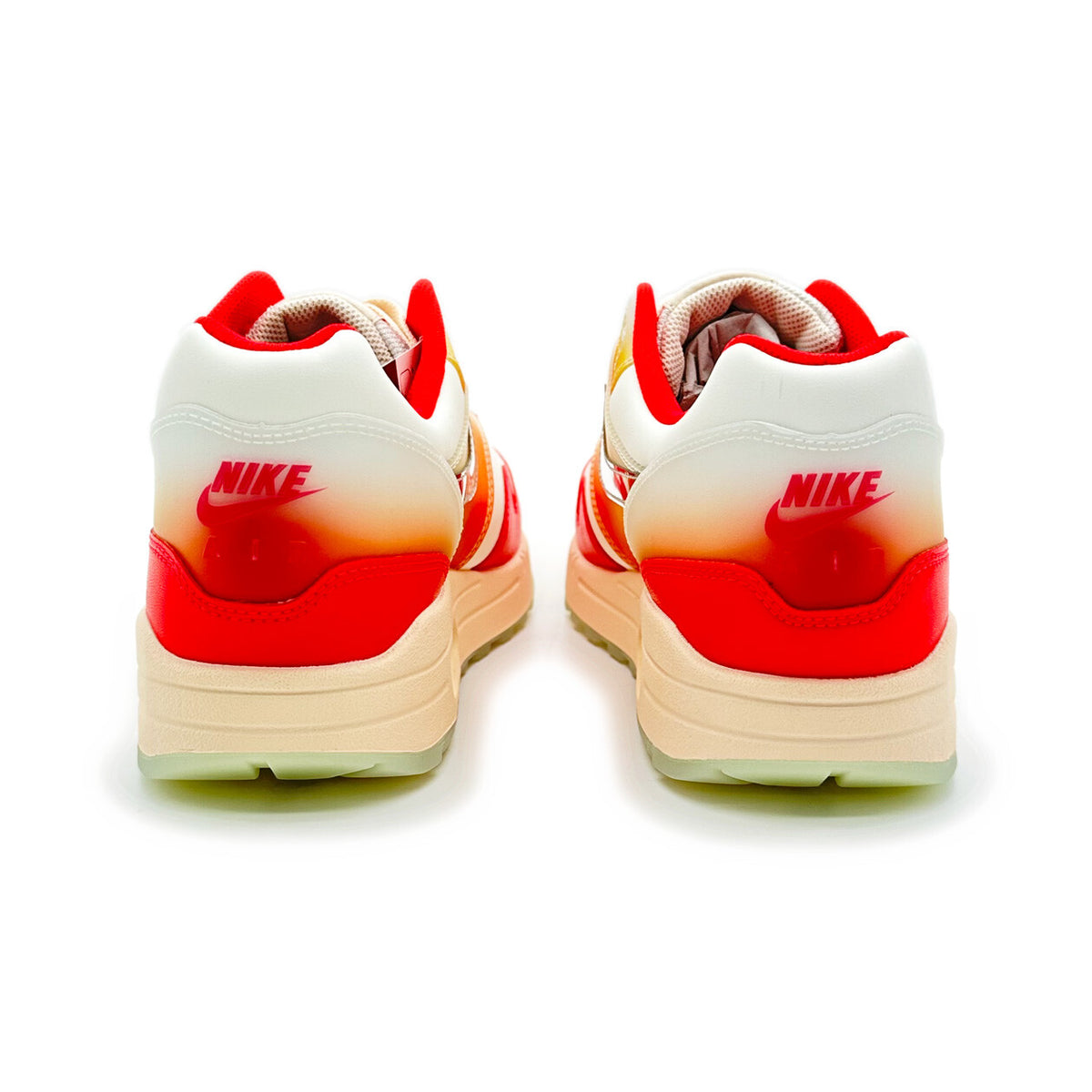 FN7683-133 Nike Air Max 1 '87 PRM Soft Vinyl Sired Red SUndial Guava (Women's)