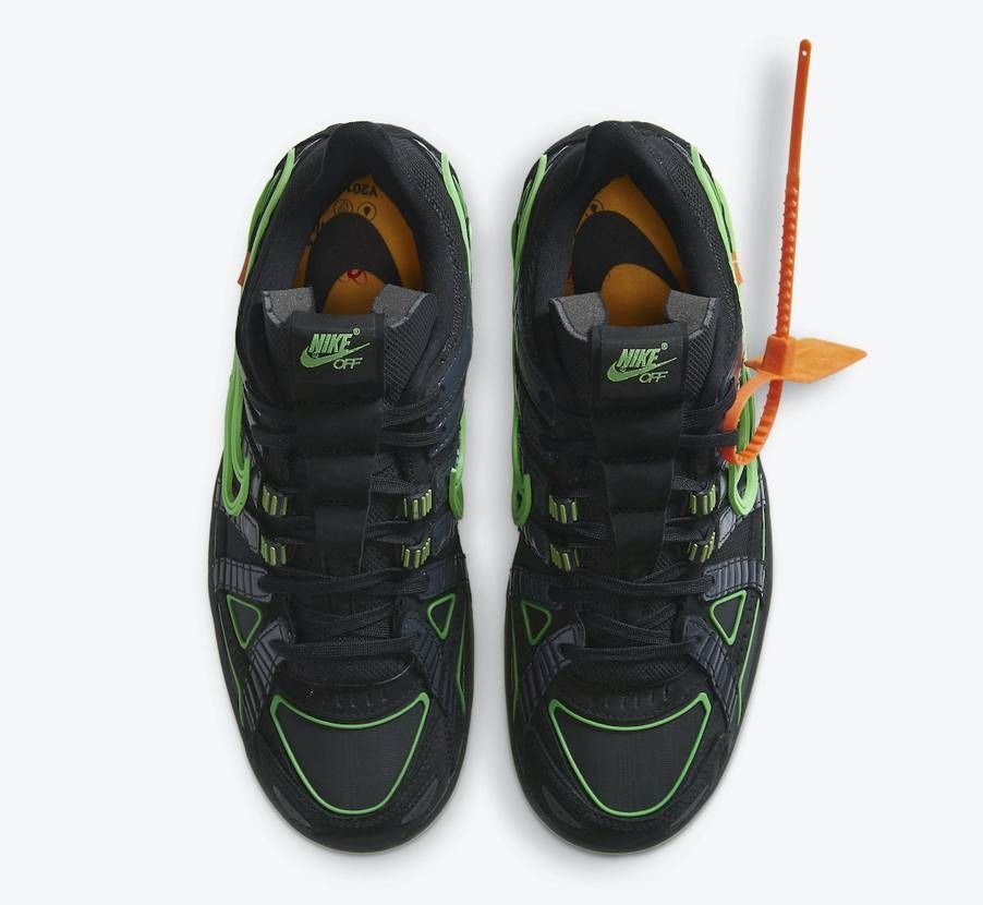 CU6015-001 Off-White Ã Nike Air Rubber Dunk Black Green Strike (Men's)