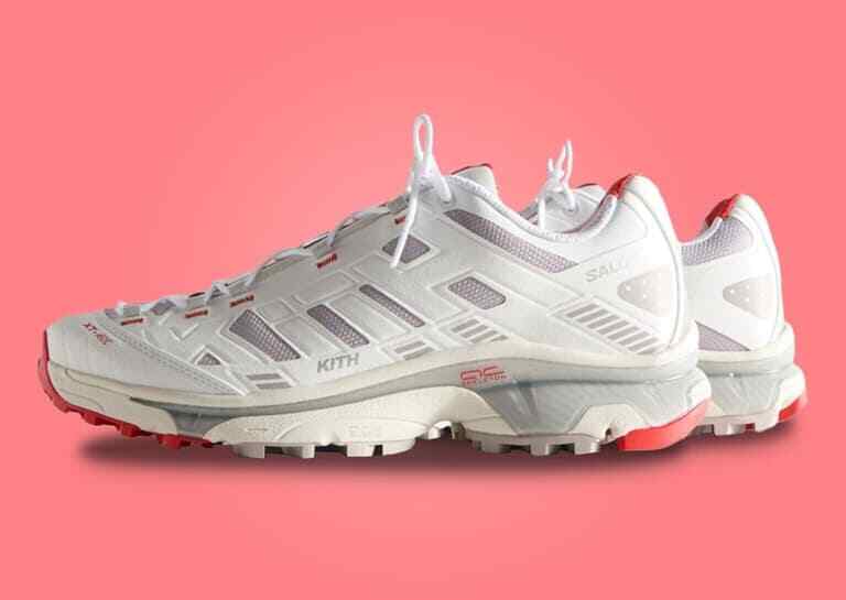 L47771800 KITH Salomon XT-4K Bright White Ashes of Roses Fiery Red (Men's)