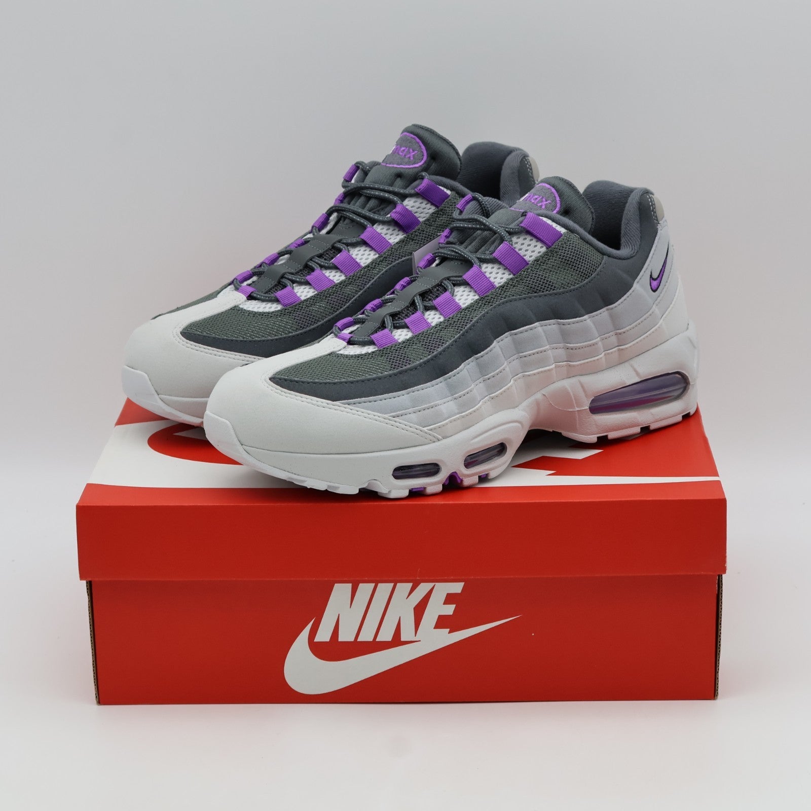 HM4740-012 Nike Air Max 95 Big Bubble "Photon Dust/Bright Violet" (Men's)