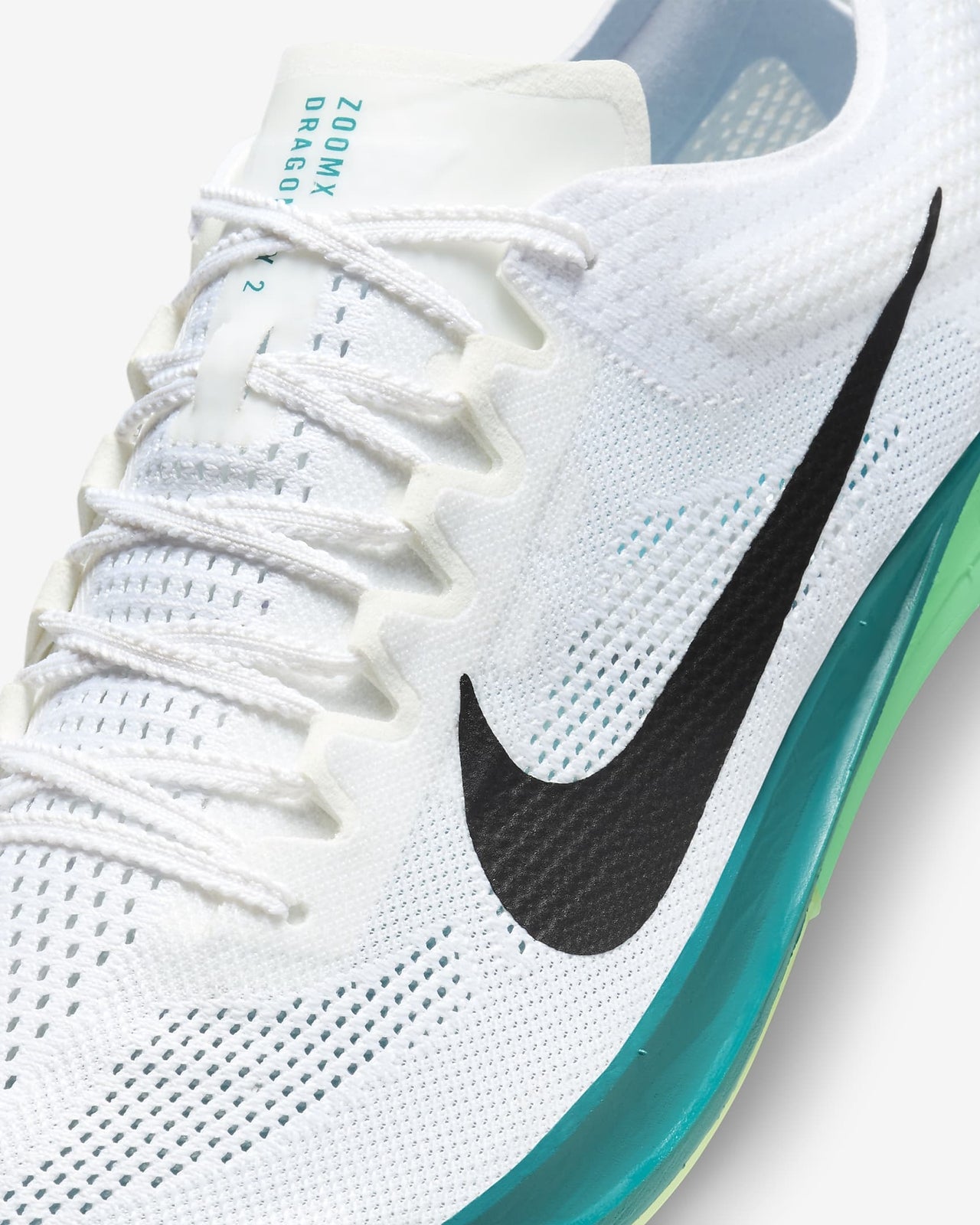 FD8413-102 Nike Dragonfly 2 White Bright Spruce Electric Algae Black (Men's)