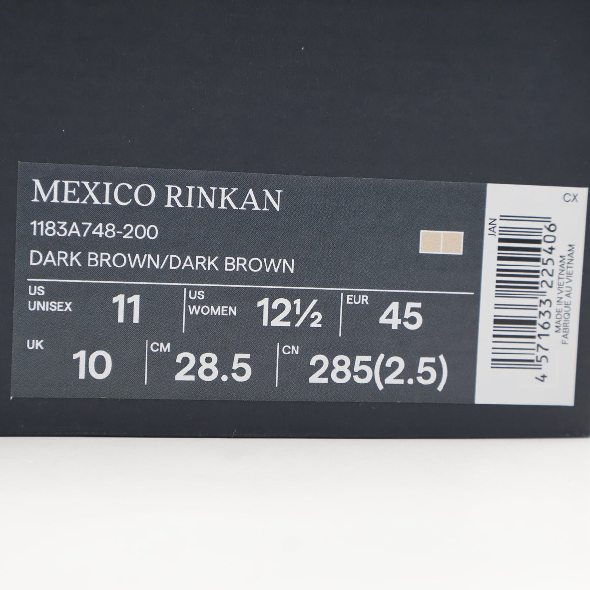 1183A748-200 Onitsuka Tiger Mexico Rinkan Dark Brown Dark Brown (Men's)