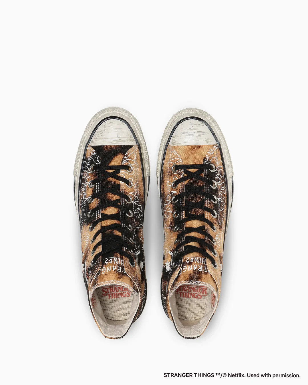 31317090 Stranger Things 5 Converse All Star Aged 87 HC Hi Bleached Black (Men's