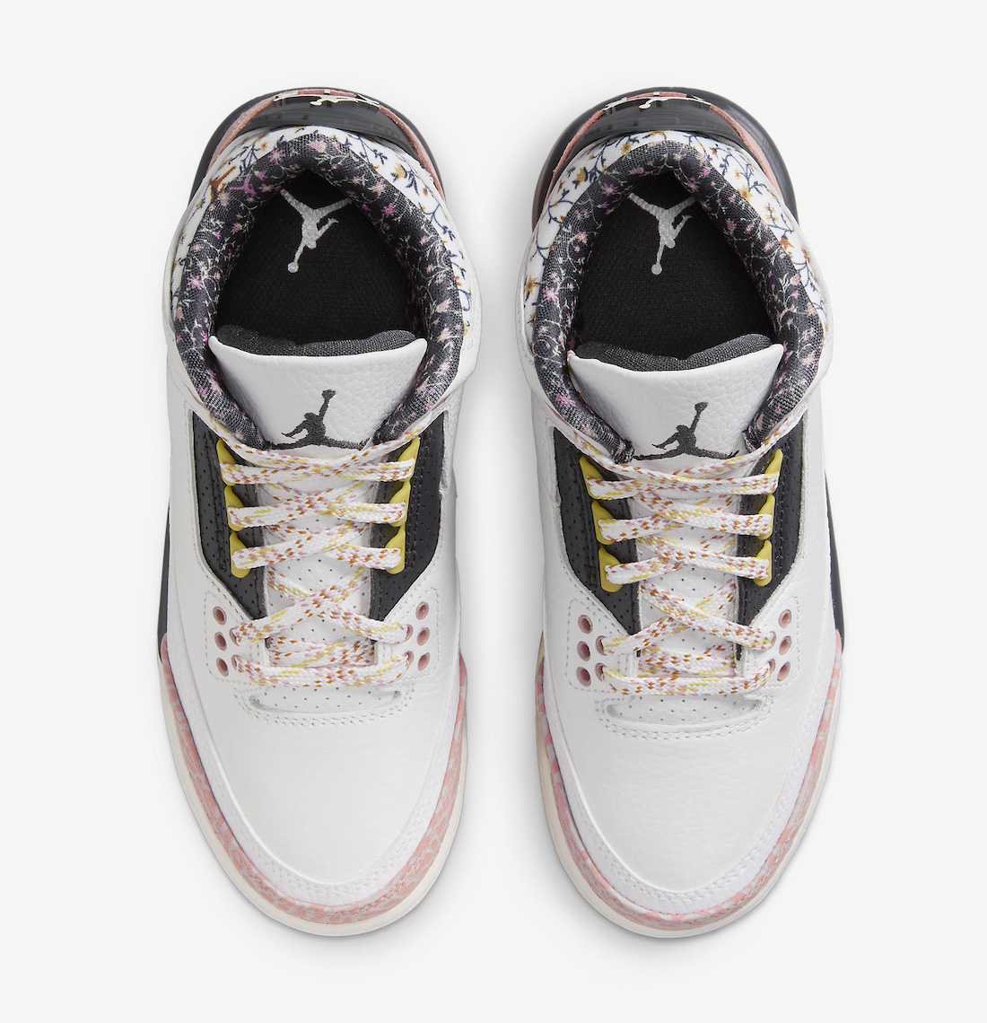 441140-100 Nike GS Air Jordan 3 Retro White Pink Black