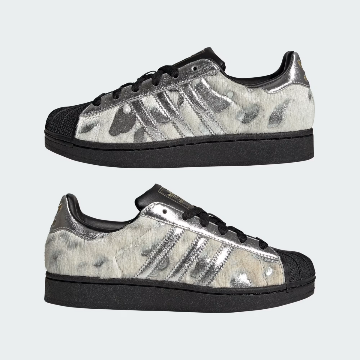 KJ4863 adidas Superstar 2 "Cream White/Silver Metallic/Core Black" (Women's)