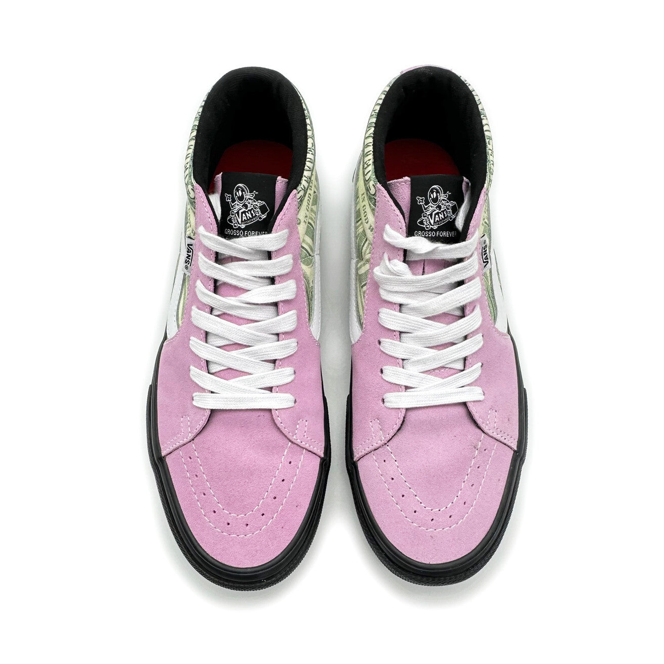 SUP-VANS-23SS-SGM-P Supreme Ã Vans Doller Skate Grosso Mid Pink
