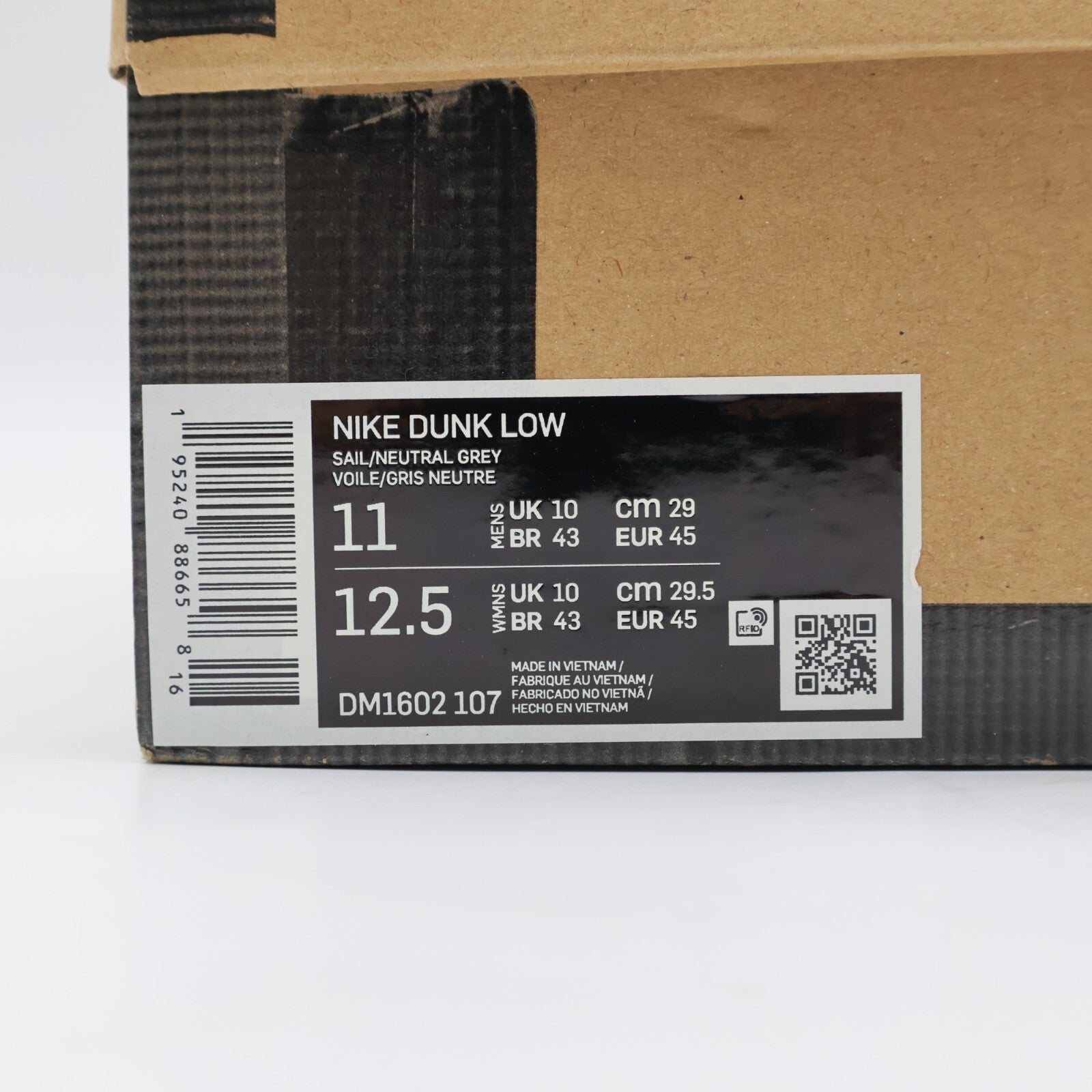 DM1602-107 Off-White Nike Dunk Low Sail Neutral Gray Lot 48 of 50 (Men's)