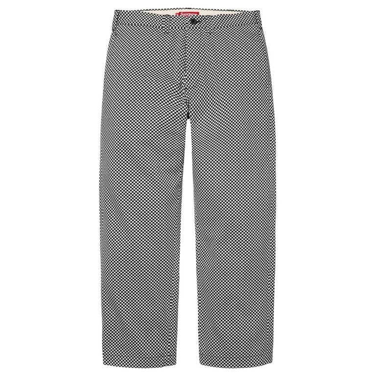 Supreme Chino Pant White Checkerboard (26FW)