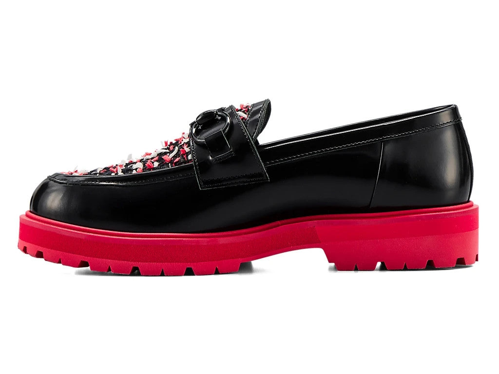 1182A680-002 Onitsuka Tiger Bit Loafer Black Classic Red (Women's)