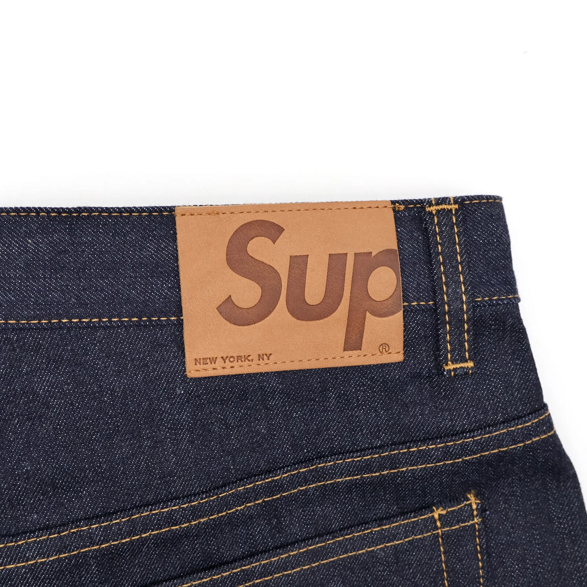 Supreme S Logo Rigid Baggy Jean Rigid Indigo