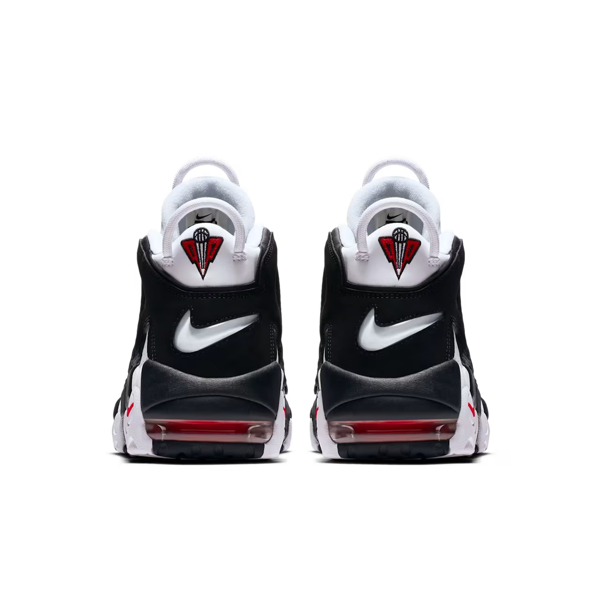 414962-105 Nike Air More up Tempo "White/Black/University Red" (~2018) (Men's)