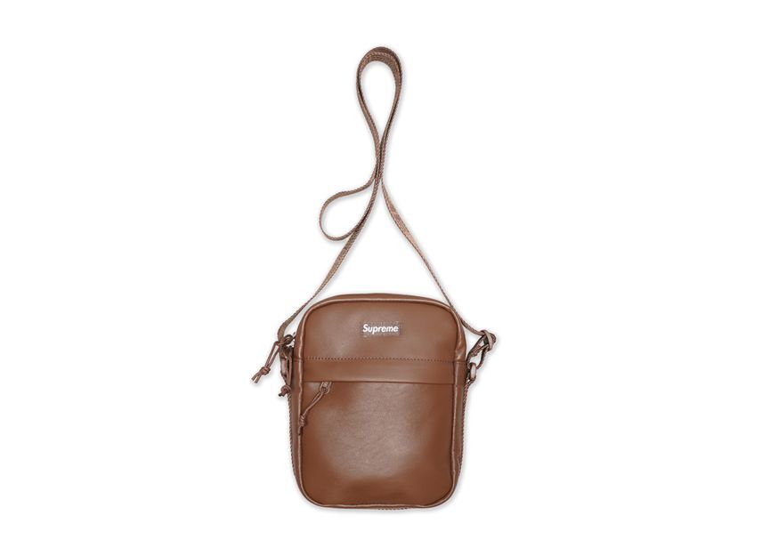 Supreme Leather Shoulder Bag Brown (24FW)