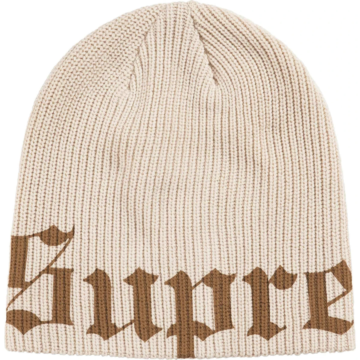 Supreme Old English Printed Beanie (26SS) Stone