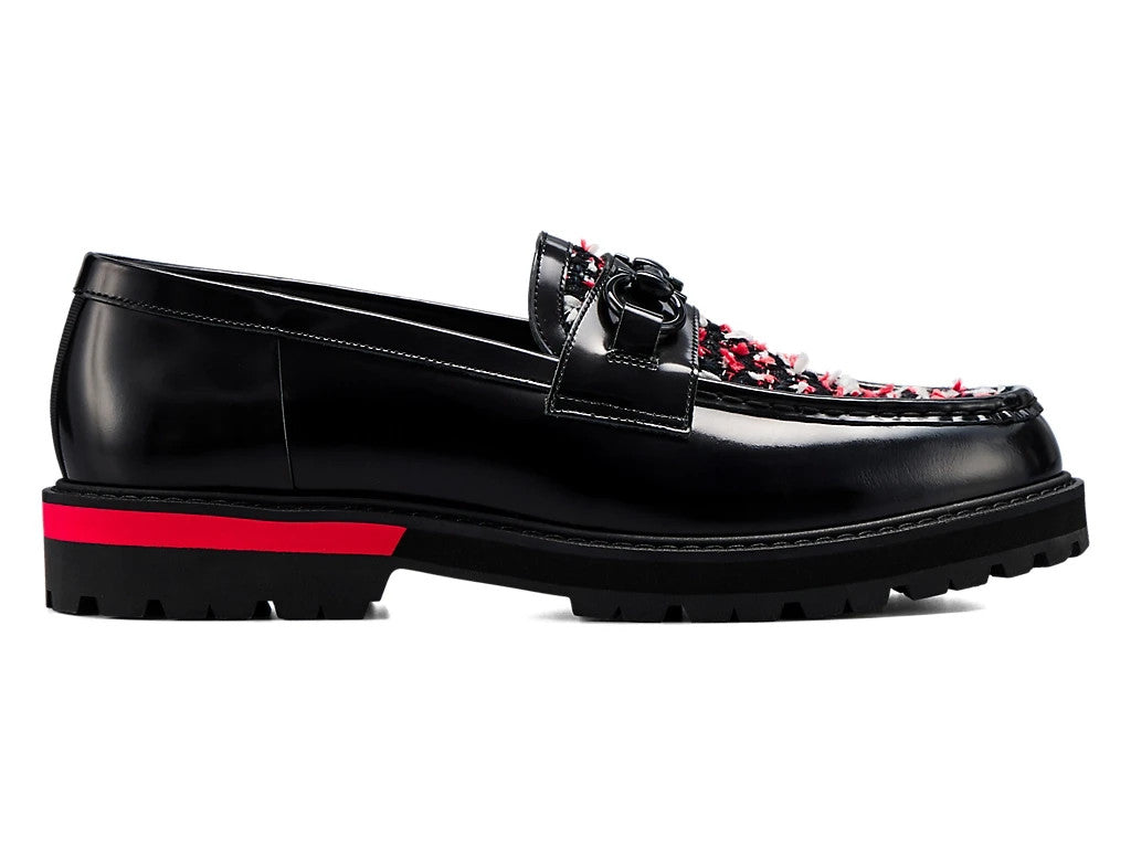 1181A616-008 Onitsuka Tiger Bit Loafer Black Classic Red (Men's)