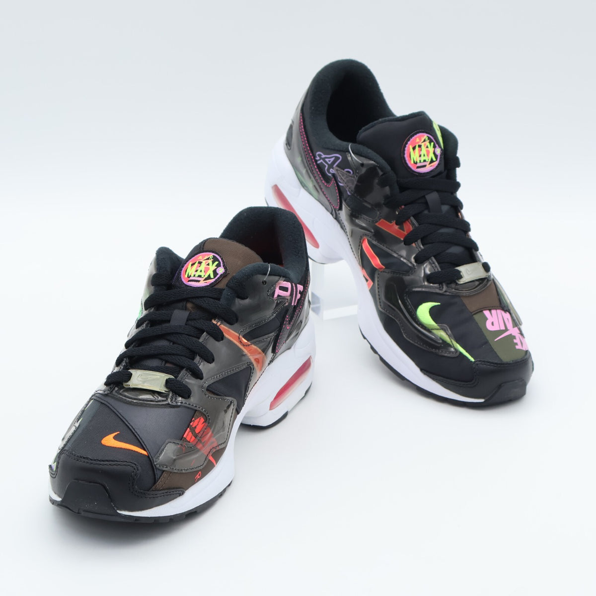 CI5590-001 atmos Nike Air Max 2 Light Black Racer Pink (Men's)