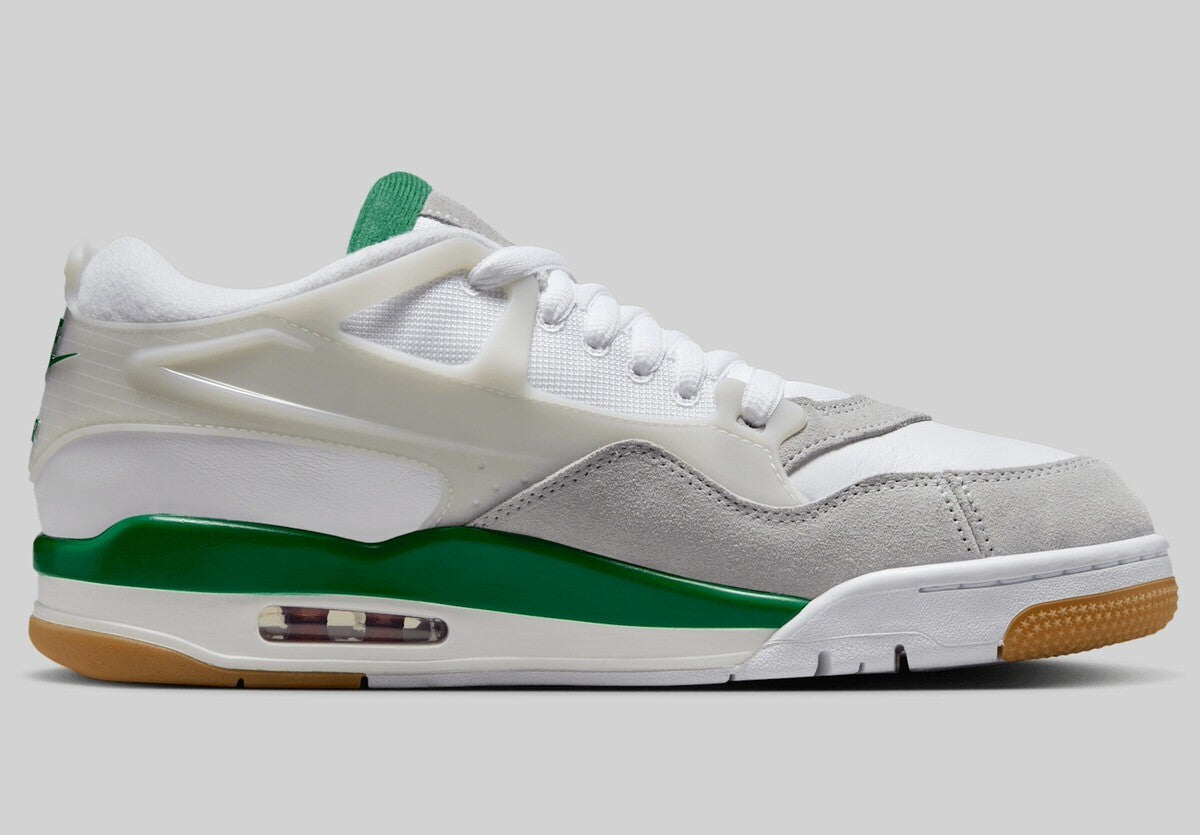 FQ7939-103 Nike Air Jordan 4 RM White Neutral Grey Wolf Grey Pine Green (Men's)