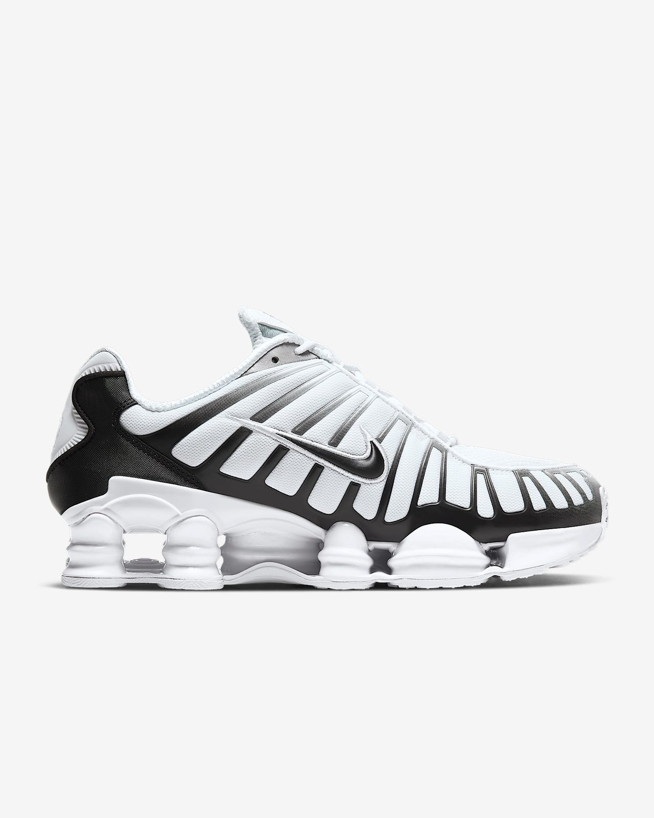AV3595-102 Nike Shox TL White Metallic Platinum Black (Men's)