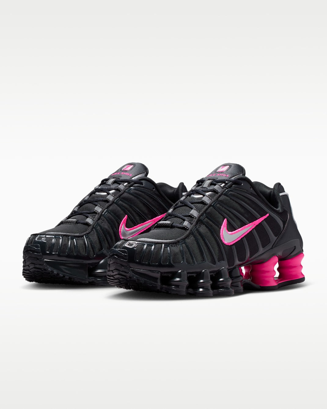 IQ0273-045 Nike Shox TL Off Noir Hyper Pink Metallic Silver (Women's)