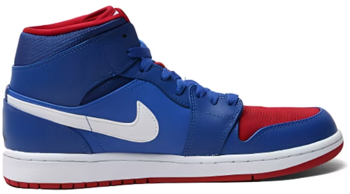 554724-407 Nike Air Jordan 1 Mid "Detroit Pistons" (Men's)