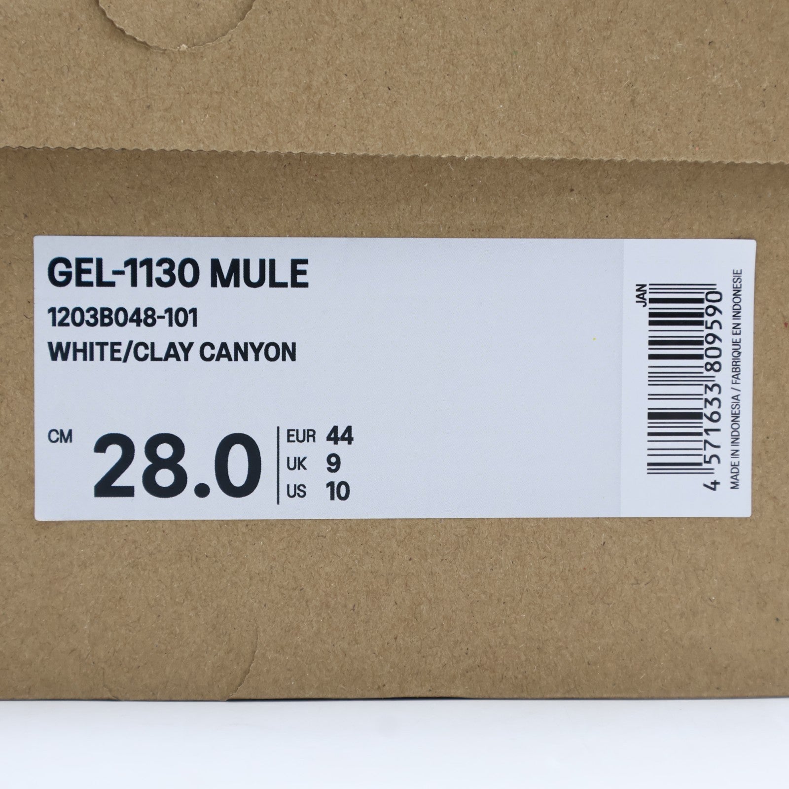 1203B048-101 Asics Gel-1130 Mule "Silver/Brown" (Men's)