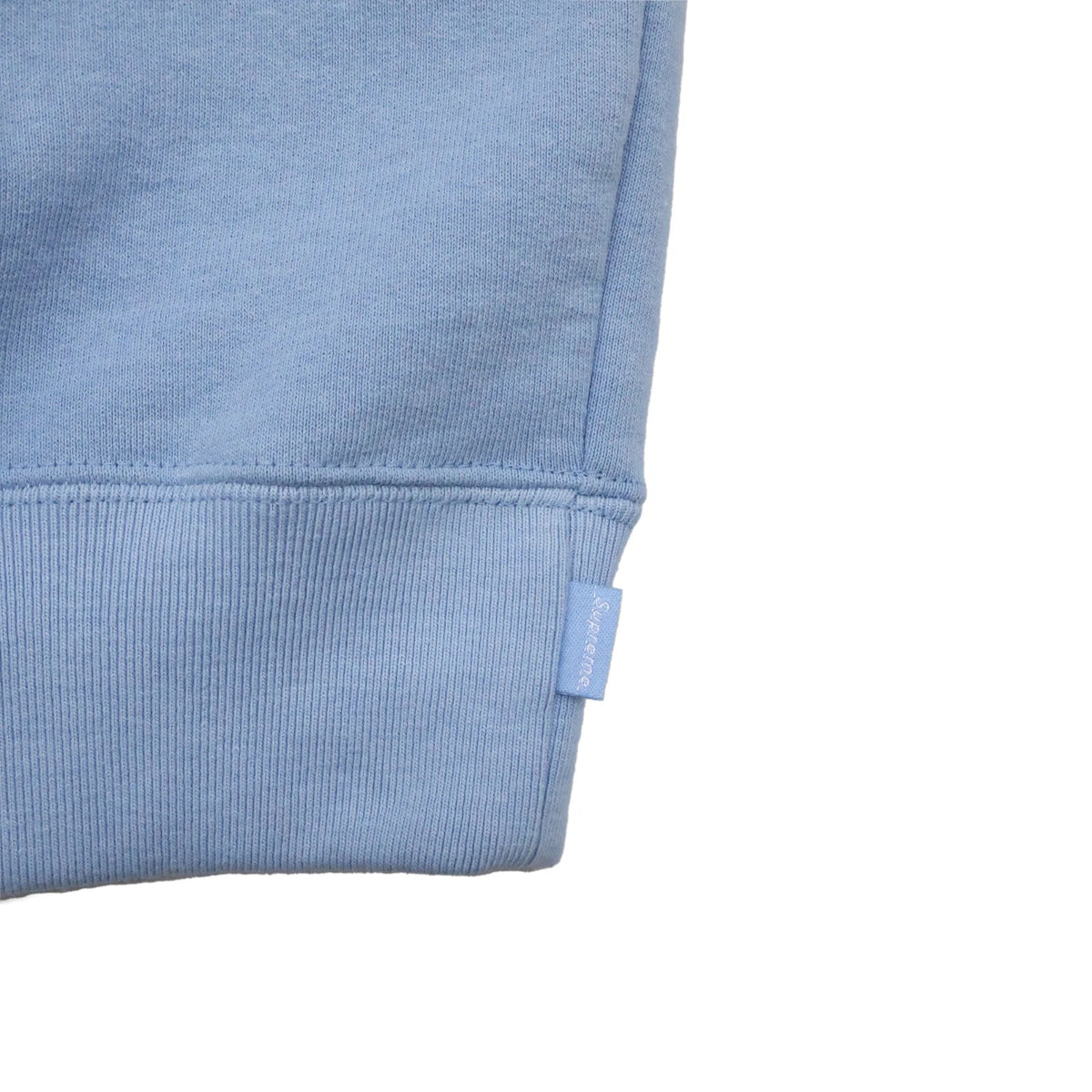 Supreme Satin Applique Hooded Sweatshirt Light Blue