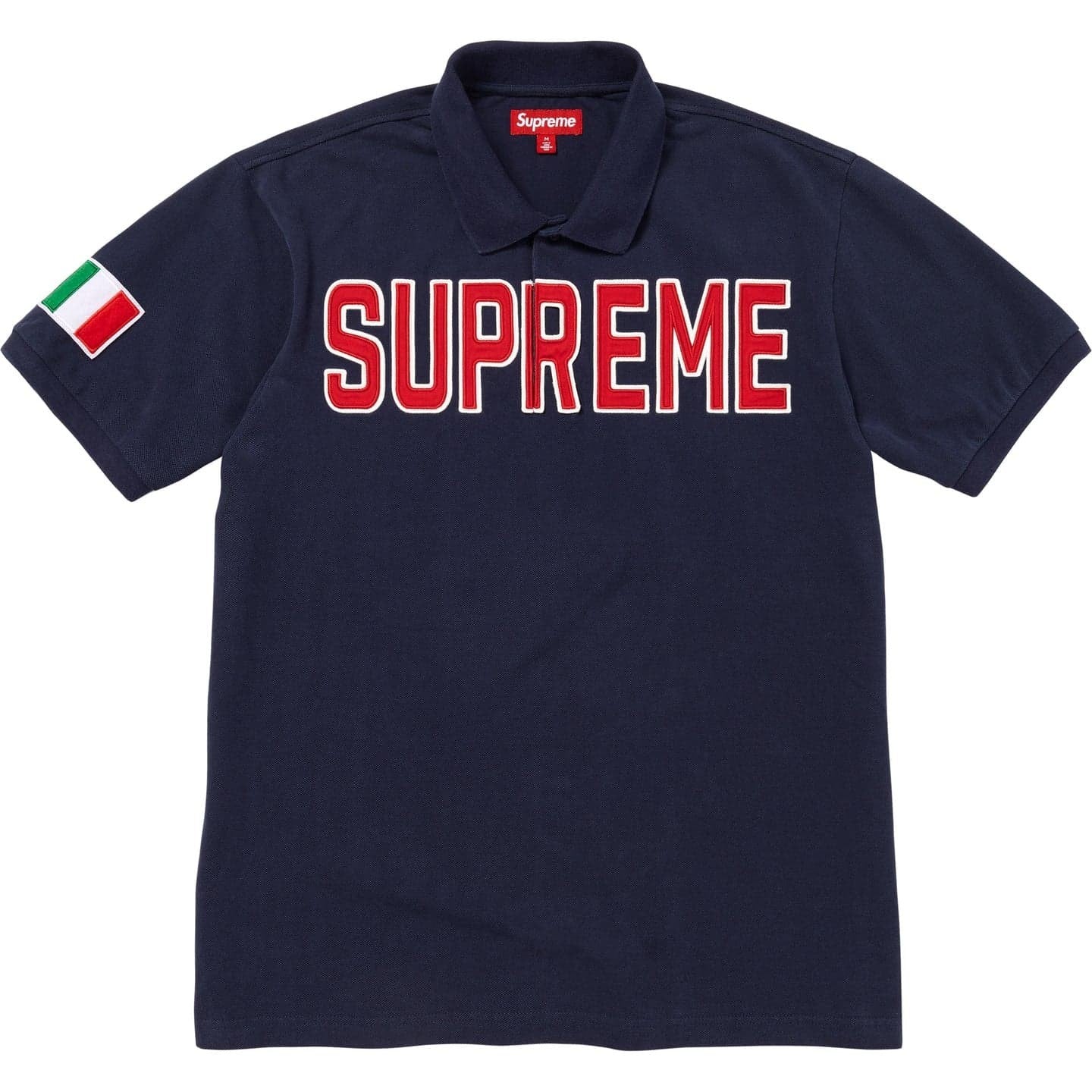 Supreme Twill Applique Polo Navy
