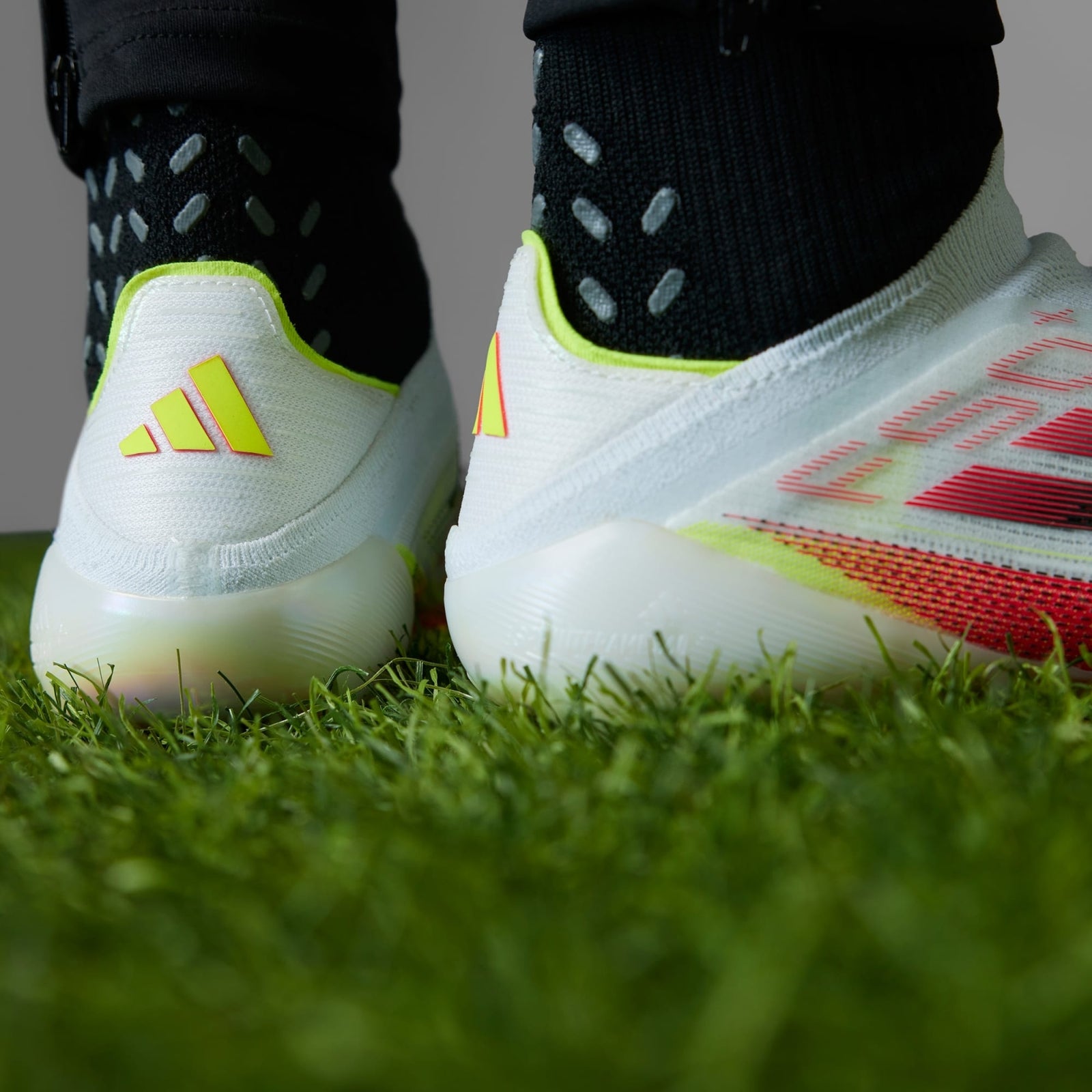 IE1251 adidas F50+ FG Cloud White Core Black Solar Yellow (Men's)