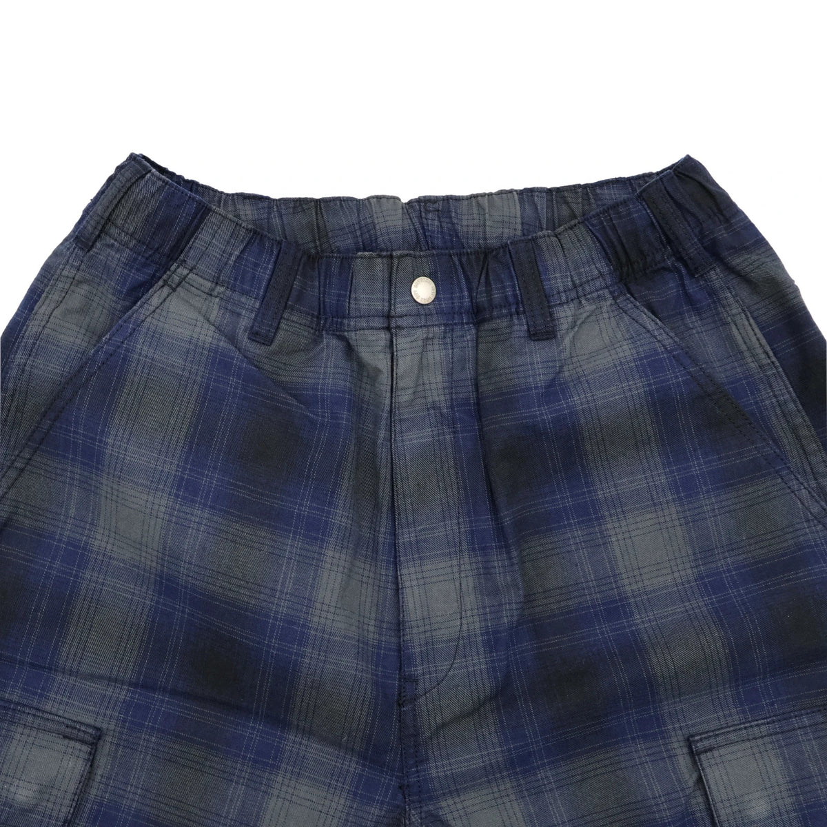 Supreme Shadow Plaid Cargo Short Navy