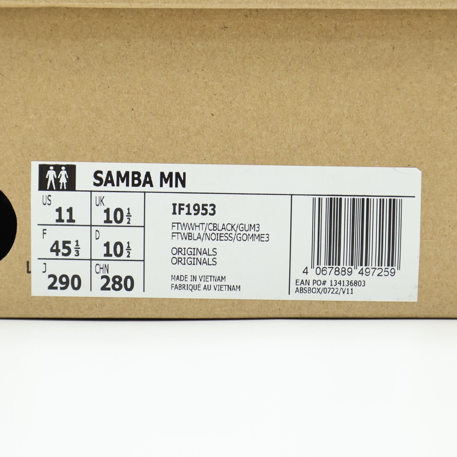 IF1953 adidas Originals Samba Millennium White (Men's)