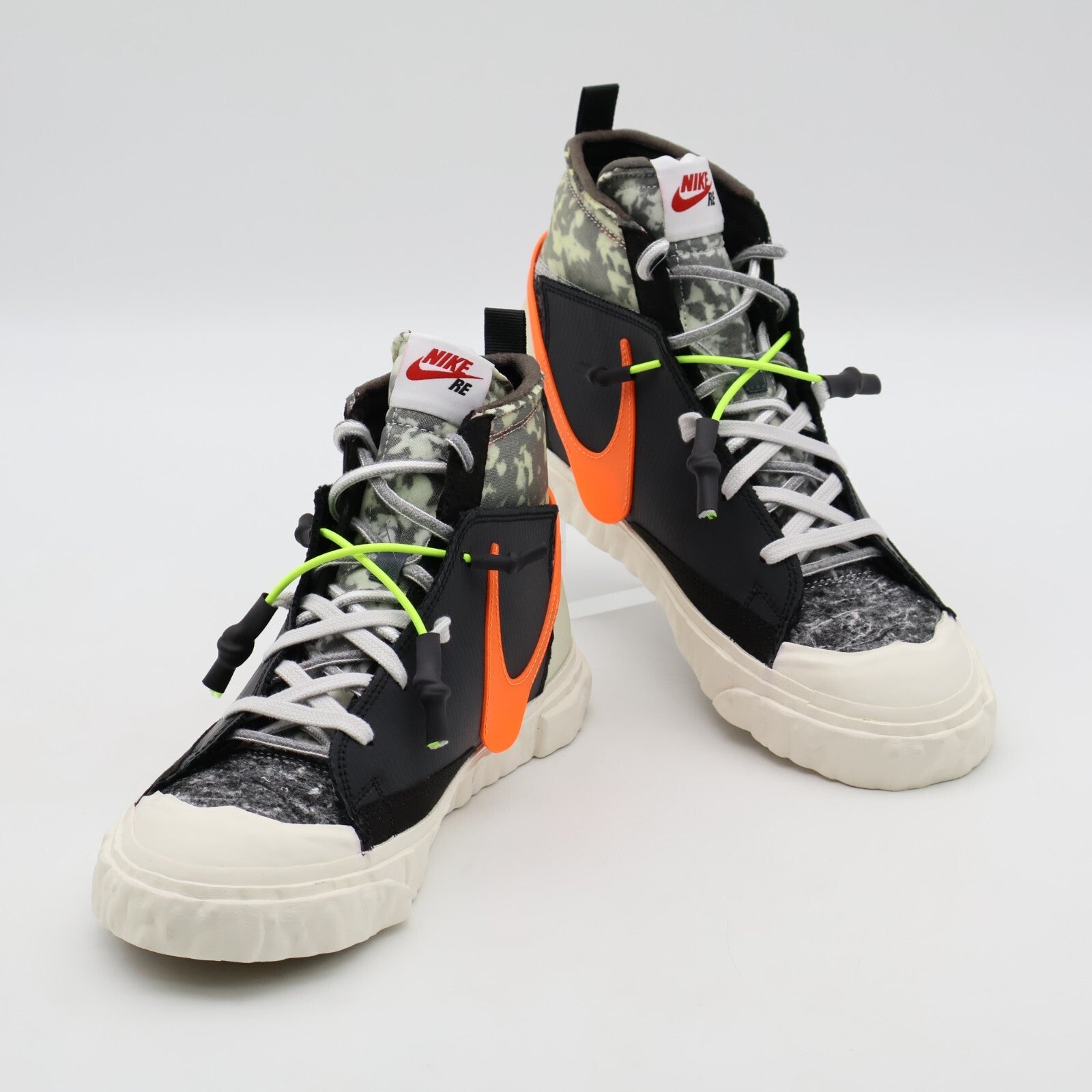 CZ3589-001 Nike Blazer Mid Readymade Black Vast Grey Volt Total Orange (Men's)