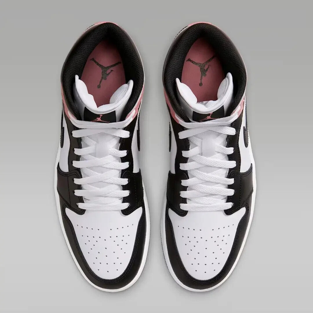 DQ8426-100 Nike Air Jordan 1 Mid White Rust Pink Black (Men's)