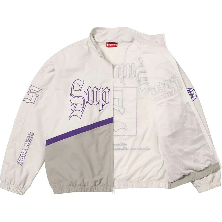 Supreme Old English Track Jacket White