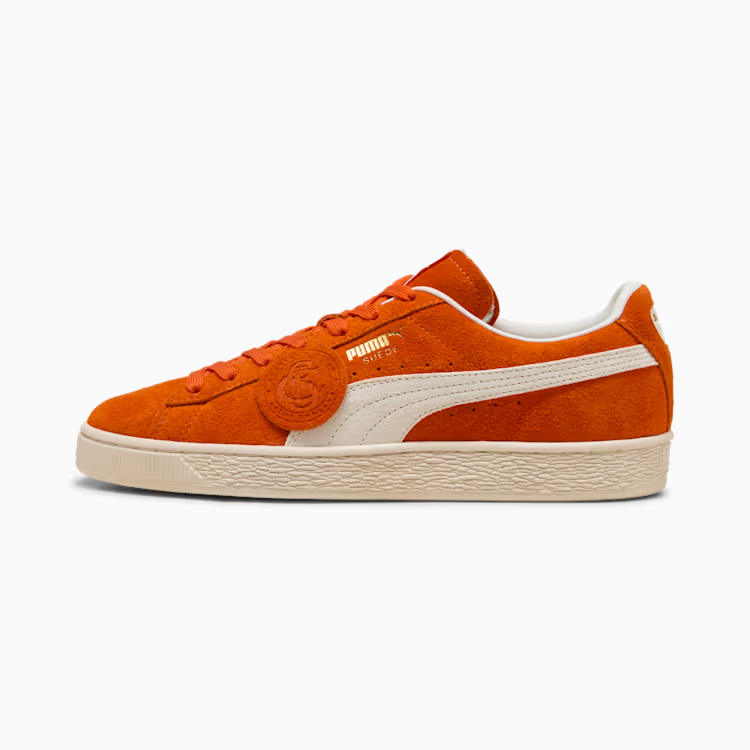 403766-02 Puma Suede Charles F Stead 4 Orange Glo PUMA White (Men's)