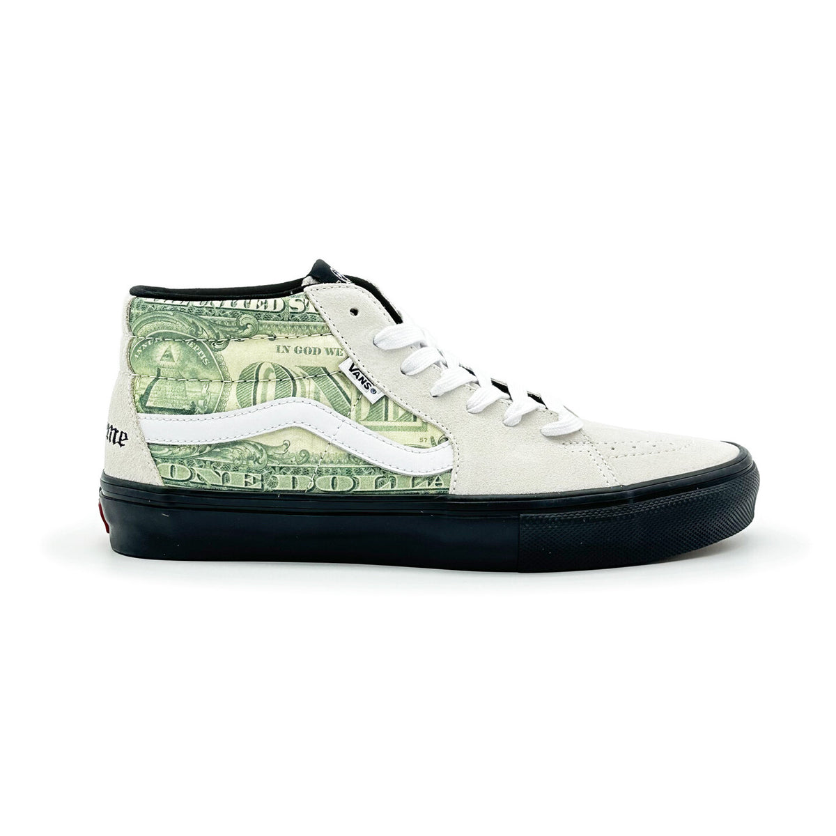 SUP-VANS-23SS-SGM-W Supreme Ã Vans Doller Skate Grosso Mid White
