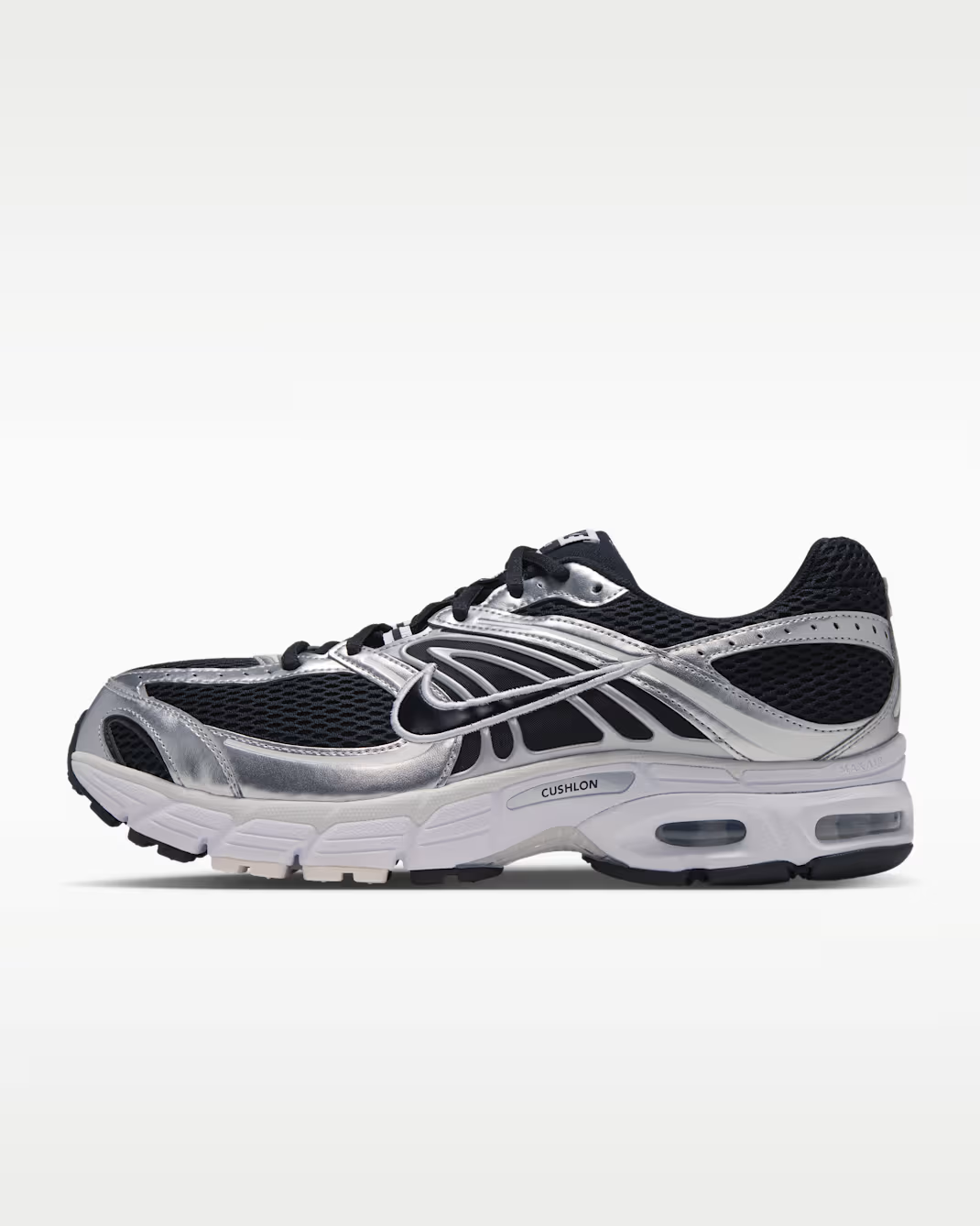 IO9279-016 Nike Air Max Moto 2K "Black/Metallic Silver" (Men's)