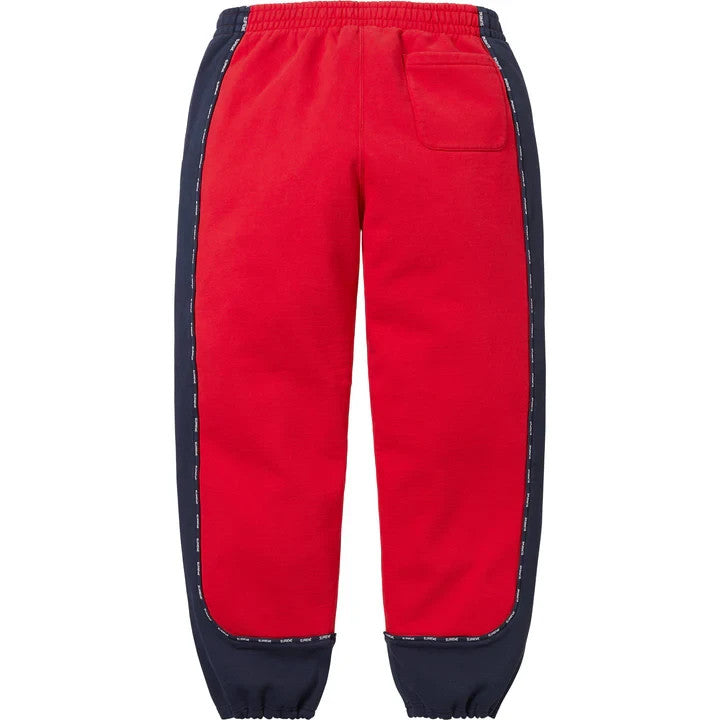 Supreme Piping Sweatpant Red