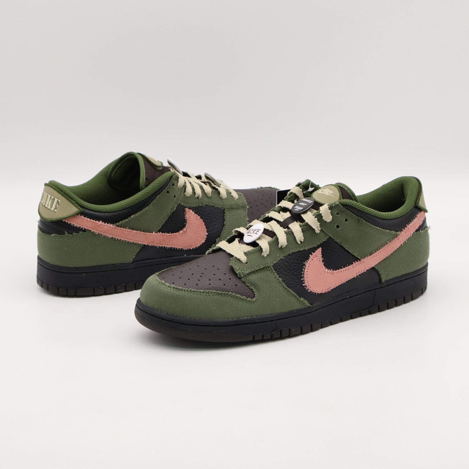 IB2256-300 Nike Dunk Low Retro LTD Army Olive Black Velvet Brown Rust (Men's)
