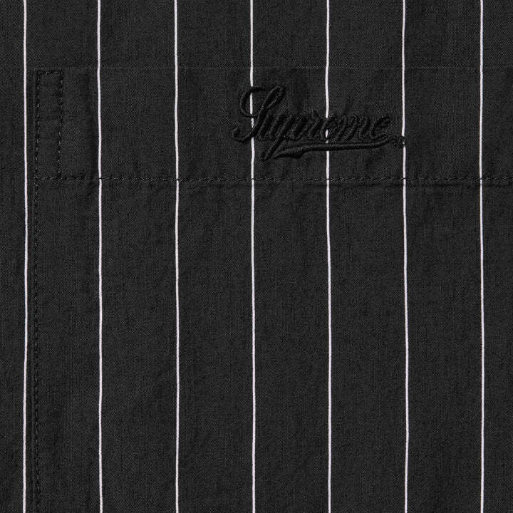 Supreme Stripe S/S Pajama Shirt Black