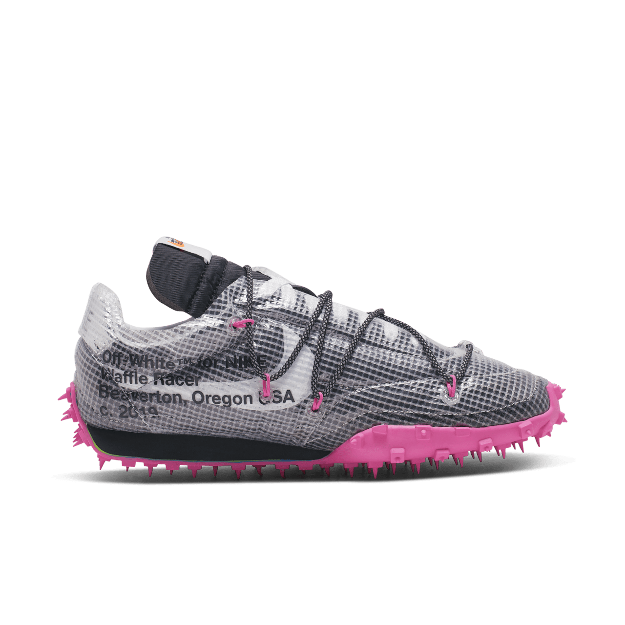 CD8180-001 Off-WhiteÃNike Waffle Racer Vivid Black (Women's)