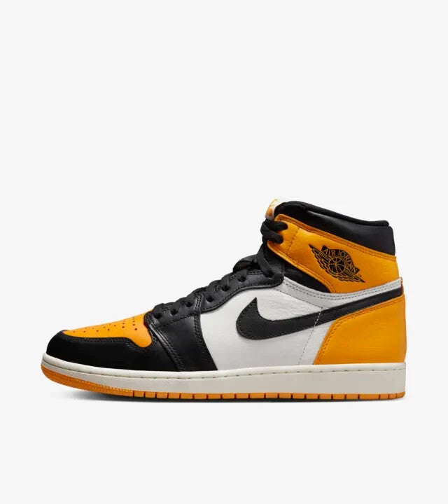 555088-711 Nike Air Jordan 1 Retro High OG Yellow Toe 2022 black white