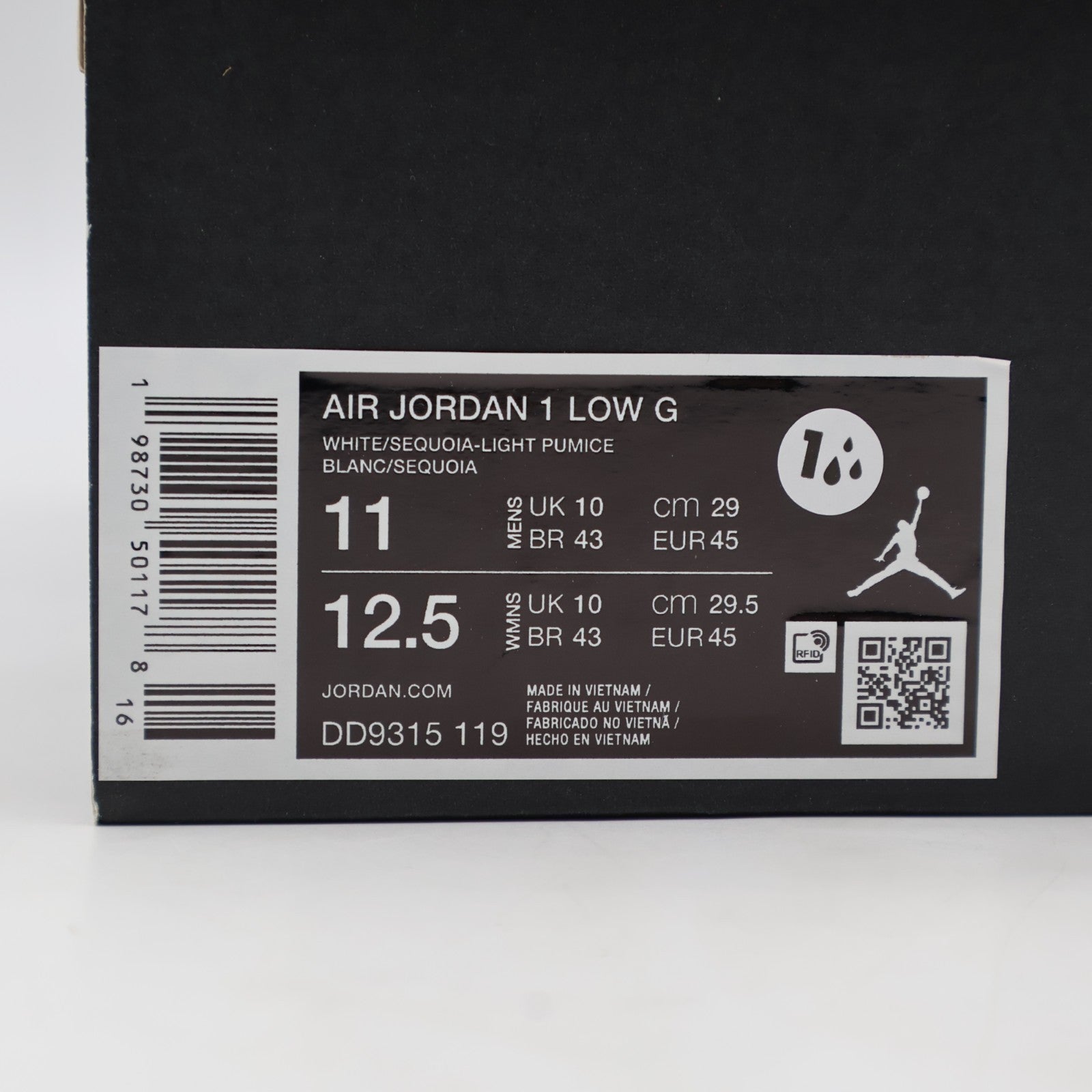 DD9315-119 Nike Air Jordan 1 Low Golf White Light Pumice Pink Glow (Men's)
