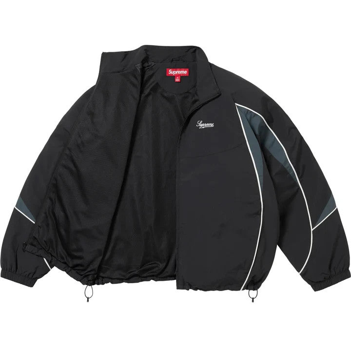 Supreme Contrast Piping Track Jacket Black