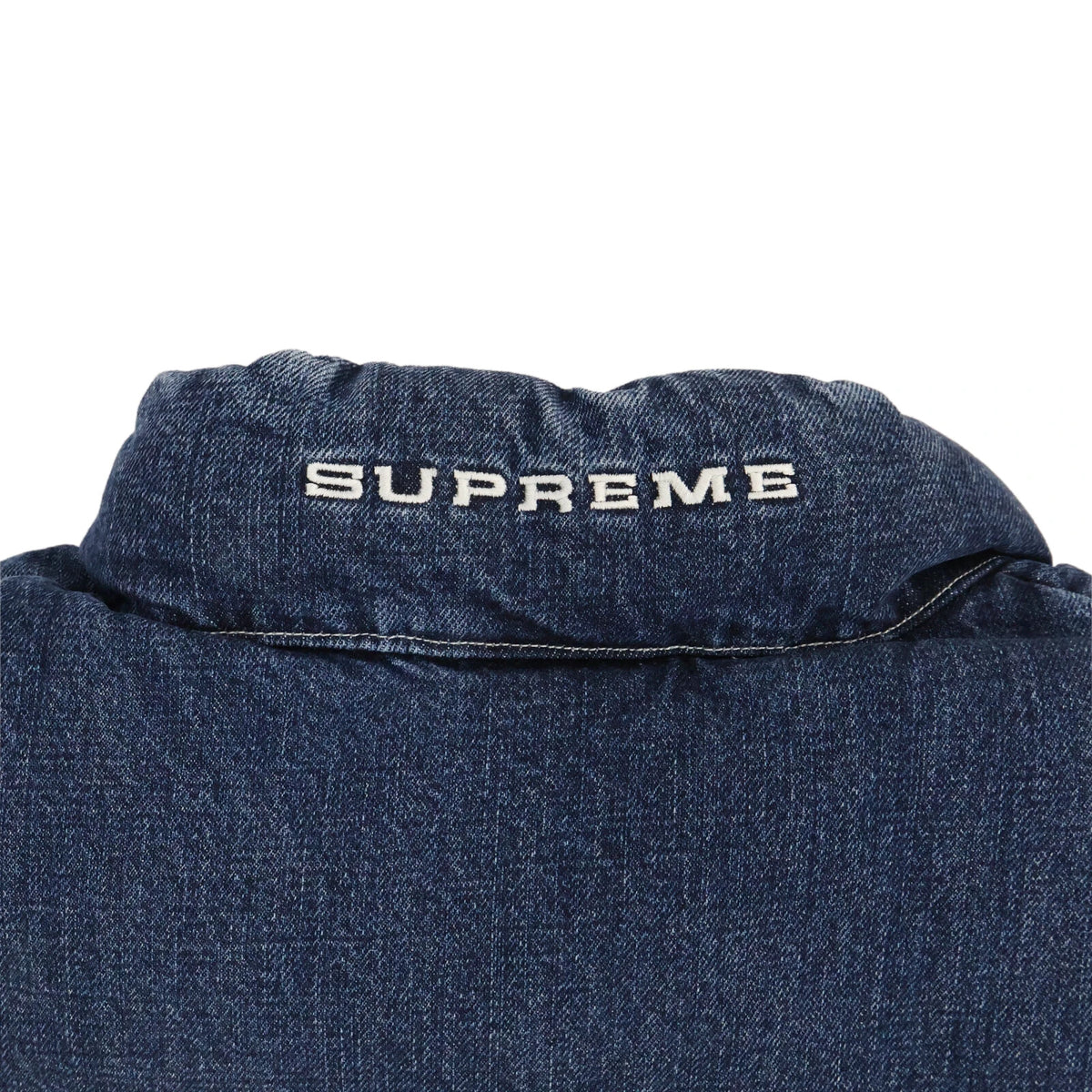 Supreme Nike Denim Puffer Vest Indigo