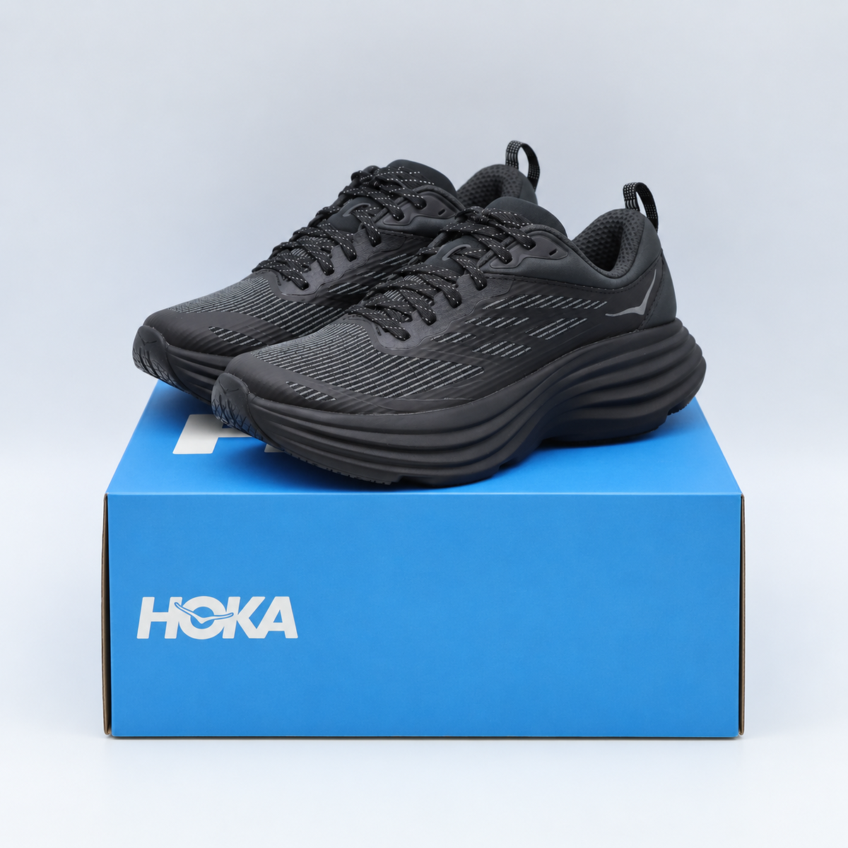 1155391-BBLC Hoka Bondi 8 TS Caged Black (Men's)