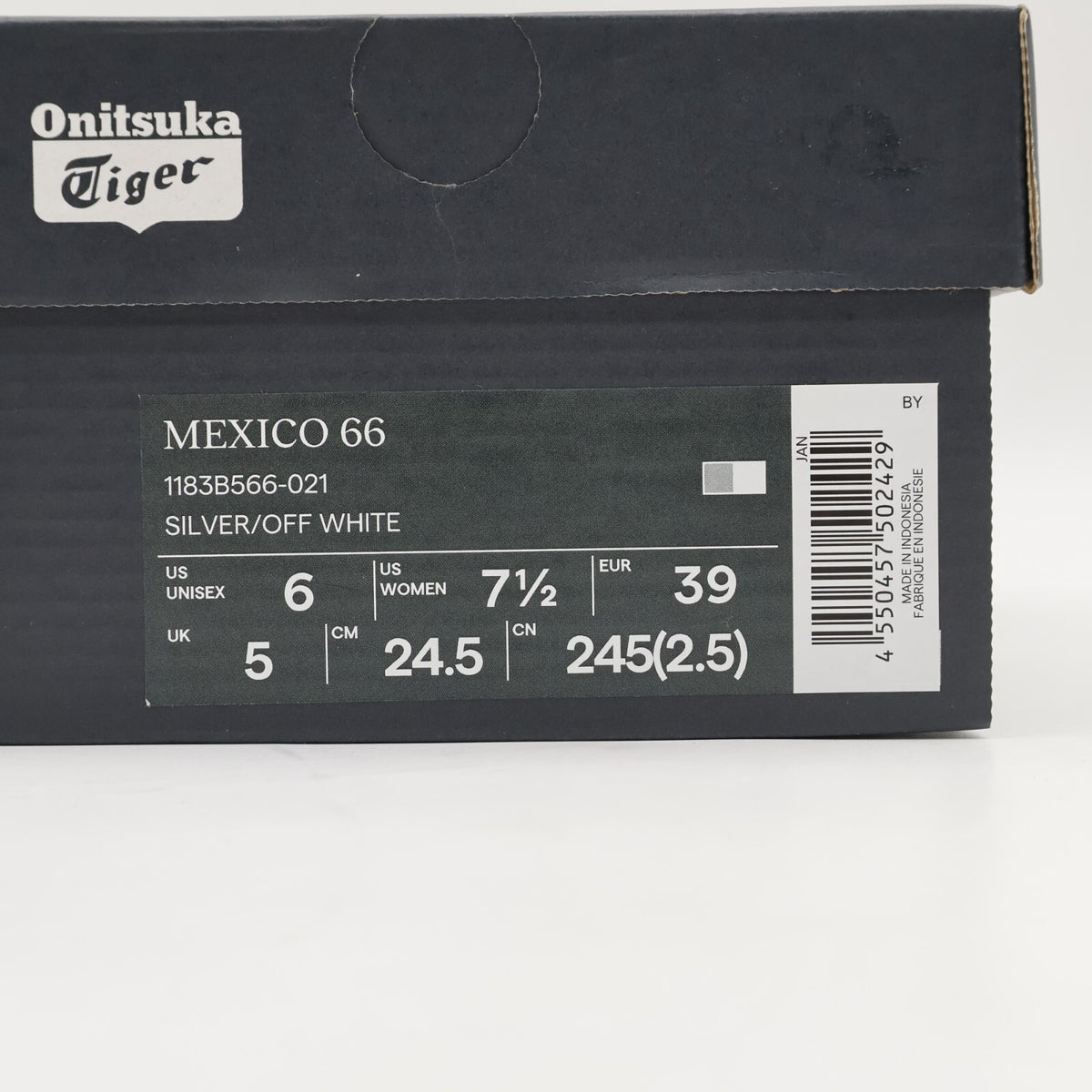 1183B566-021 Onitsuka Tiger Mexico 66 Silver Off White (Men's)