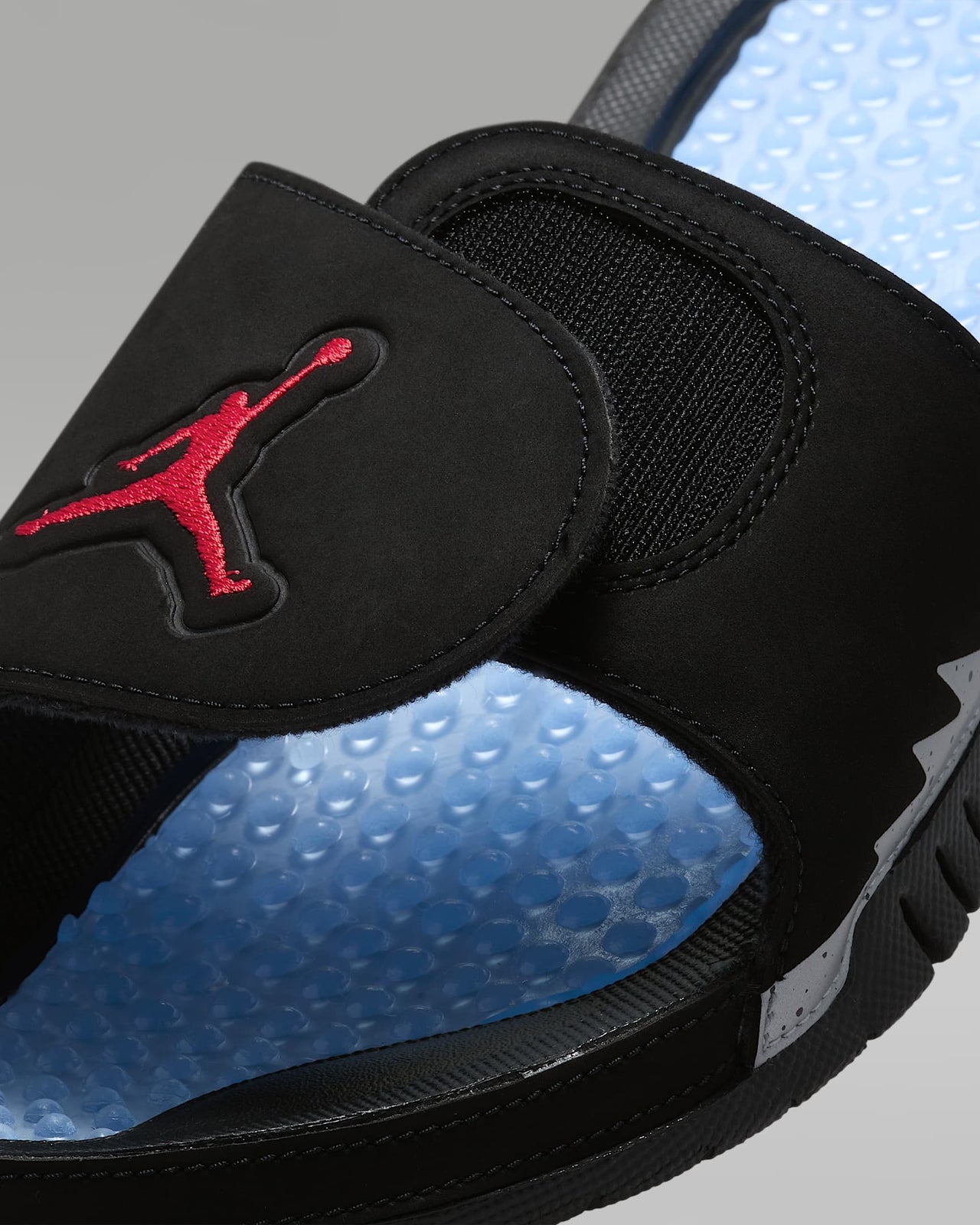555501-061 Nike Jordan Hydro 5 Retro Slide Black Silver Fire Red (Men's)