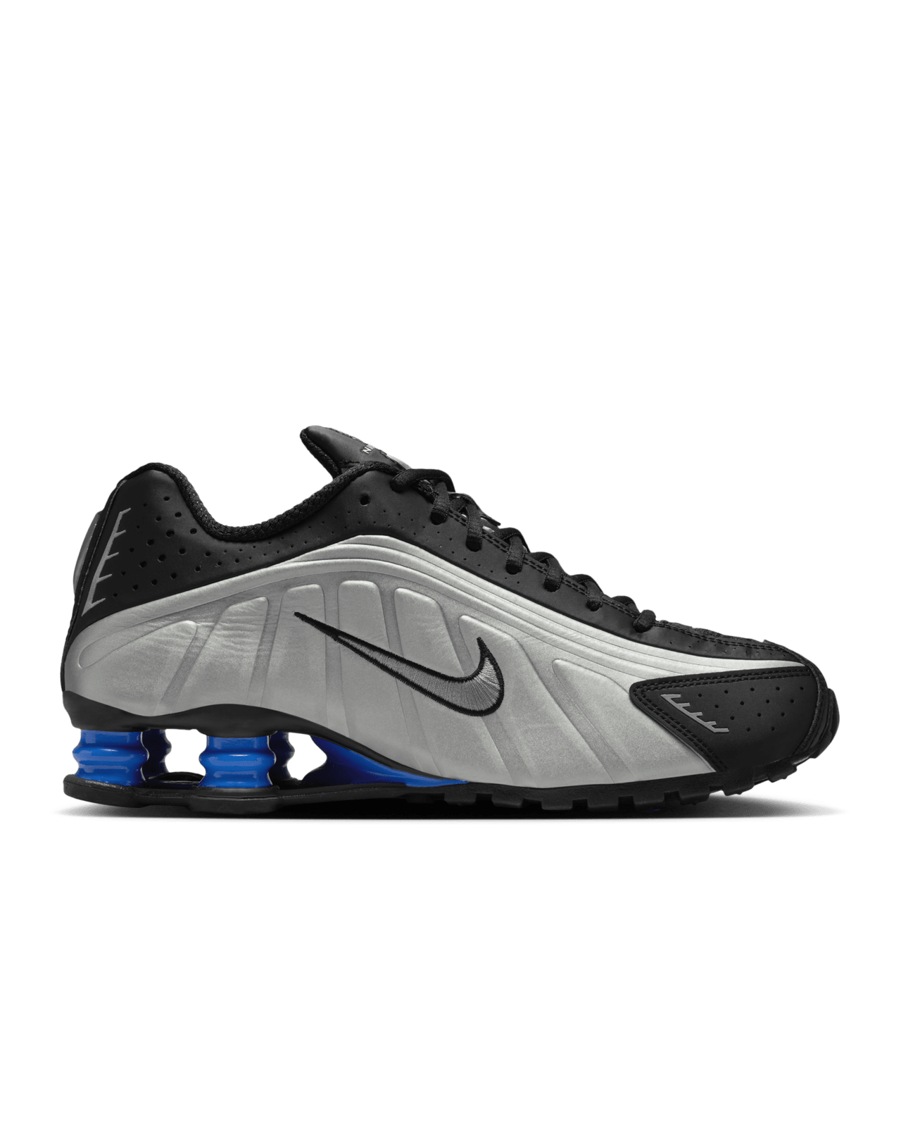 AR3565-006 Nike Shox R4 Black Metallic Silver Racer Blue (Women's)