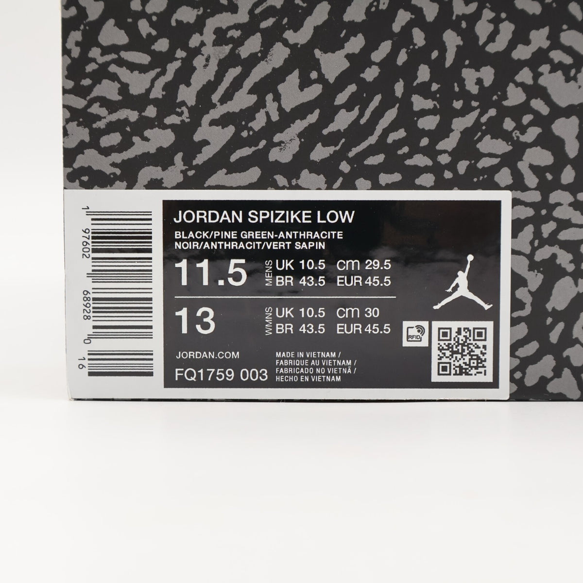 FQ1759-003 Nike Jordan Spizike Low Celtics (Men's)